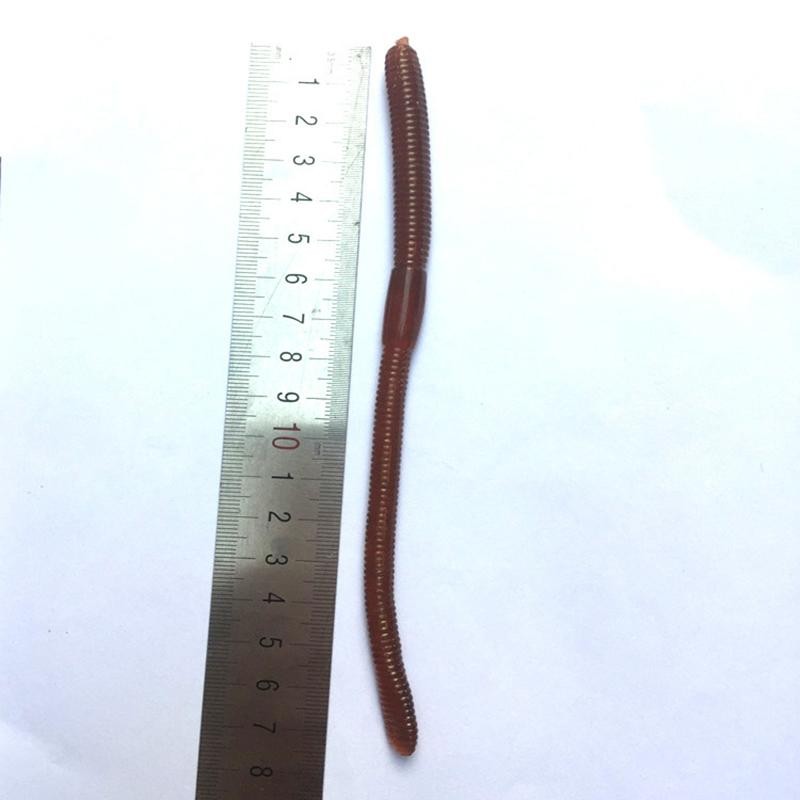 TMOY 18cm 5g Mô phỏng côn trùng mô hình TPR cao su mềm động vật nhỏ giả dài giun đất giả giun đỏ TCVN