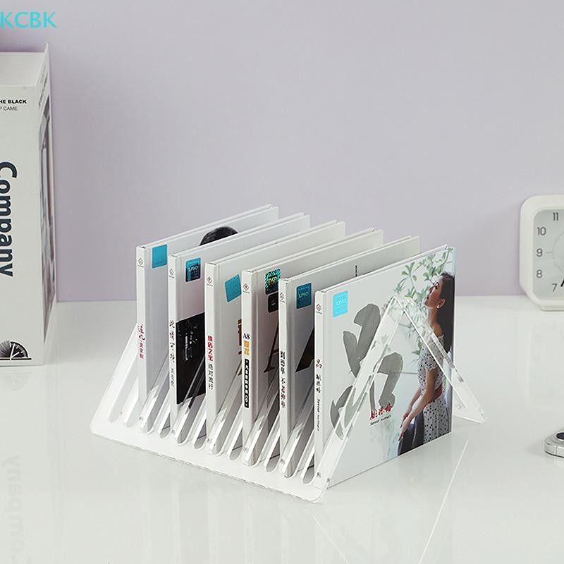 [Kc] Acrylic 12 khe để bàn Ghi âm Giá đỡ hiển thị CD Giá đỡ lưu trữ Mặt bàn Bộ sưu tập Album [BK]