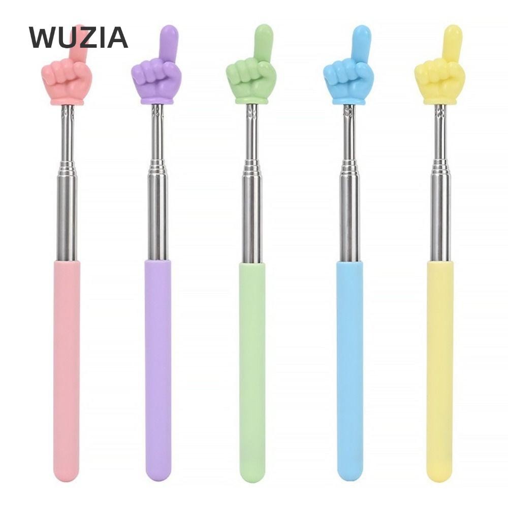 Gậy đọc ngón tay WUZIA, Dụng cụ giảng dạy cần kính thiên văn thiết kế ngón tay, Dụng cụ giảng dạy con trỏ ngón tay lớp học bằng thép không gỉ chuyên nghiệp