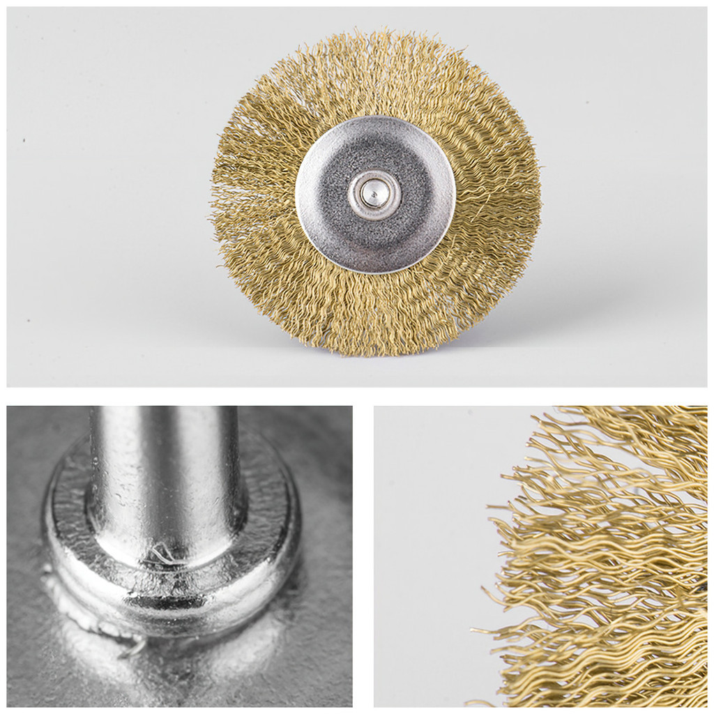 Combo 3 Chổi Đánh Rỉ Sắt Lông Ngựa 3mm Lắp Máy Khoan Mini FE123