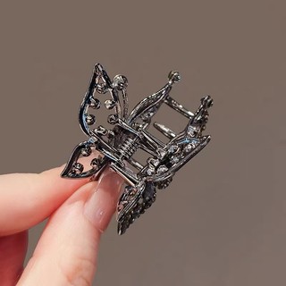 Mauropoli [Sẵn Sàng] Phong Cách Mới Niche Bướm Ba Chiều Kim Cương Giả Lấy Kẹp Tinh Tế Đơn Giản Gãy Tóc Nổ Nửa Phần Tóc Kích Thước Nhỏ Top Kẹp Tóc