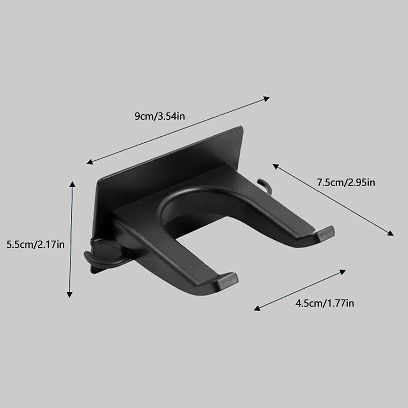Giá đỡ máy sấy tóc TMOY Giá đỡ treo tường bằng nhựa Không đục lỗ Giá sắp xếp tự dính Kệ tổ chức tại nhà Phụ kiện TCS