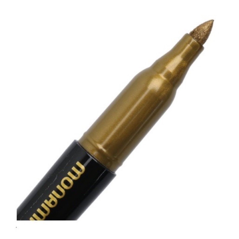 Bút dạ viết lên mọi chất liệu nhũ vàng bạc Acculiner Monami Mettalic Marker