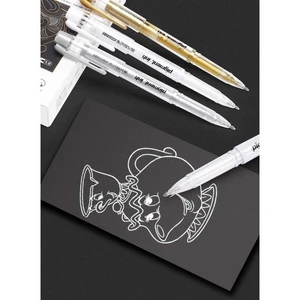 Bút bi nước gel BaoKe 1.0mm MP5088 nhũ kim tuyến vàng, bạc: 1 cây