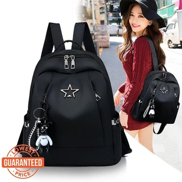 Women's Korean-Style Canvas Backpack