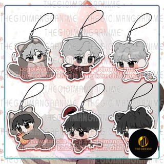 Móc dây treo điện thoại PASSION in hình BL boylove anime chibi mica acrylic móc khóa xinh xắn