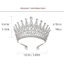 Mũ nón JVSUB Wedding Crown, Vương miện pha lê vương miện đính đá, Nữ hoàng Baroque sang trọng có lược Vương miện công chúa pha lê