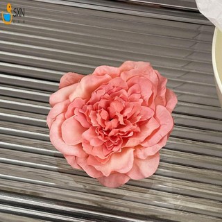 Handmade Retro Hoa Mẫu Đơn Bên Kẹp Tóc Tính Khí Ổn Định Kẹp Vải Hoa Mũ Đội Đầu Cho Dày Xoăn Tạo Kiểu Tóc Trang Trí