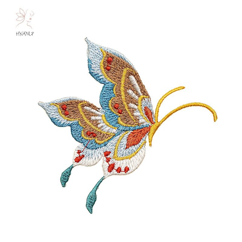 HNKMP Miếng dán thêu nghệ thuật truyền thống Trung Quốc tinh tế Sườn xám Hanfu Túi vải DIY Trang trí ủi cho quần áo.