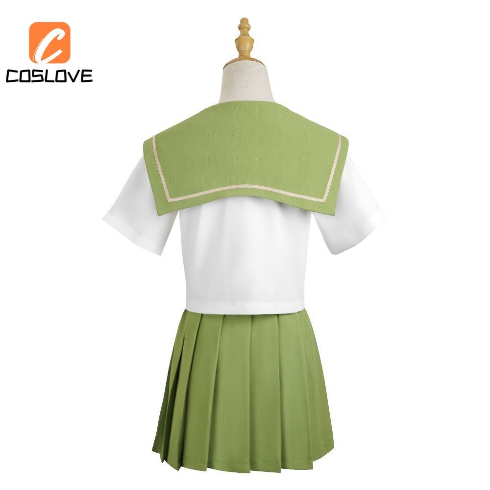 Anime Trò Chơi Genshin Tác Động Nahida Phong Cách JK Cosplay Quần Áo Trọn Bộ Trang Phục Phù Hợp Với Bé Gái Xanh JK Đầm Cosplay Đồng Phục