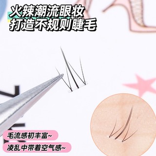 Bộ sưu tập mi dưới trong suốt hình ngọn lửa nhỏ