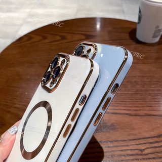 Ốp lưng Realme Note 60 Note 60X Vỏ mạ điện màu trơn siêu mỏng Realme Note60 X Note60X có vòng từ tính Vỏ điện thoại sạc không dây