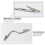 Kẹp kim loại đỡ nhang muỗi kiêm kẹp giấy ghi chú tiện dụng 13.5cm