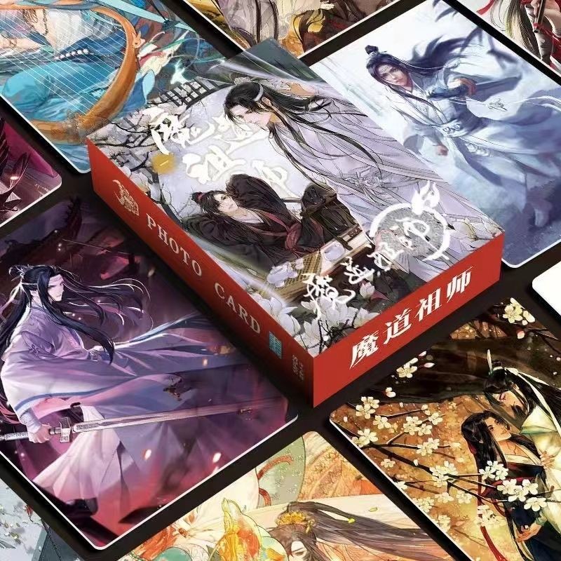 Bộ 50-92 Manga Manhwa Grand master of Demonic tu luyện Laser Holographic Lomo Cards Heaven Official 's Blessing Photocards Wei Wuxian Hologram Bưu thiếp YM