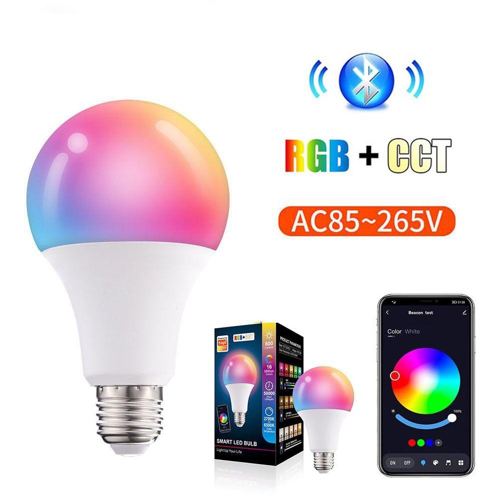 đèn LED RGB 9W 10W Đèn điều khiển thông minh có thể điều chỉnh độ sáng 220V Đèn đổi màu RGB Bóng đèn ma thuật | BigBuy360 - bigbuy360.vn