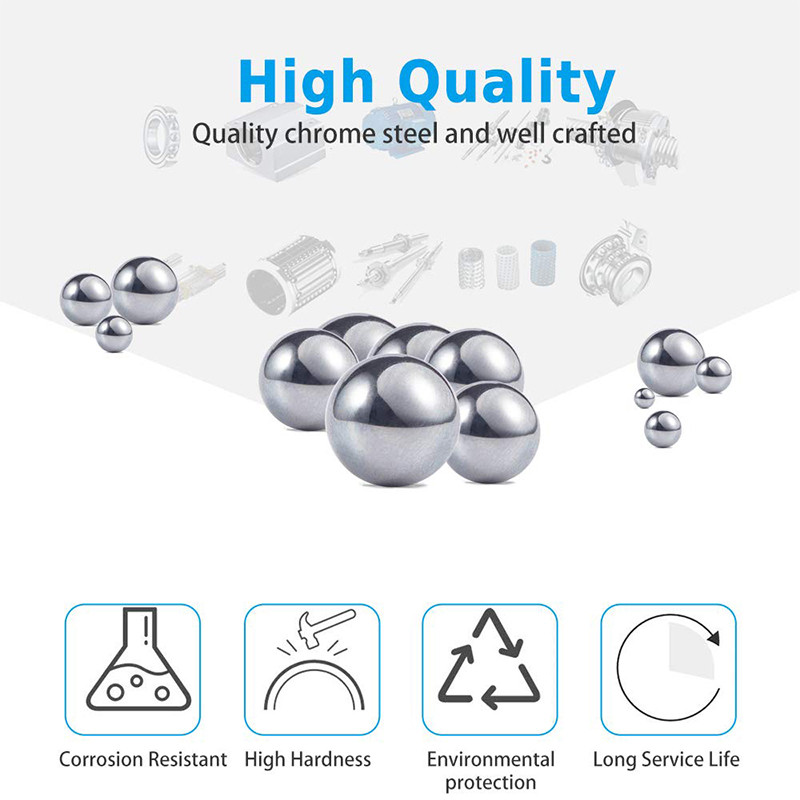 600 Chiếc, 6 Kích Thước 1 / 4 "- 3 / 32" Sae Chính Xác Thép Chrome Các Loại Rời Xe Đạp Vòng Bi Bộ Phân Loại (Sae)
