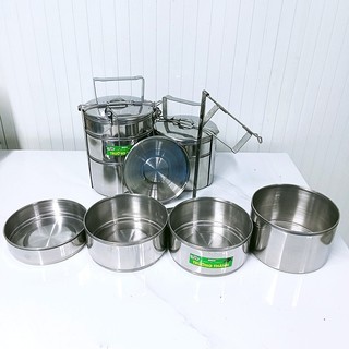 [Giá Xưởng] Cặp Lồng Inox Dày 2, 3, 4 Tầng – Đường Kính 12cm, Giữ Nhiệt Tốt, Mang Cơm Theo Đi Làm, Đi Học
