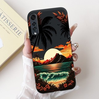 Vỏ Chống Sốc Cho LG Velvet LM-G900N LM-G900EM Ốp Lưng Hoa Hoàng Hôn Sơn Mềm Cho LG Velvet 5G LM-G900N Capa