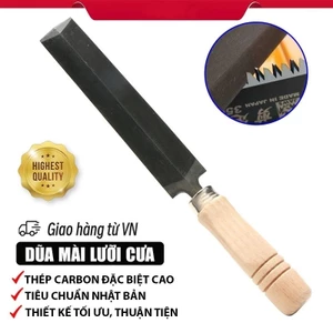 Dũa kim cương mài lưỡi cưa gỗ cầm tay Nhật Bản, thép carbon cao cấp chống mài mòn, giũa cưa gỗ chuyên nghiệp - SUNND