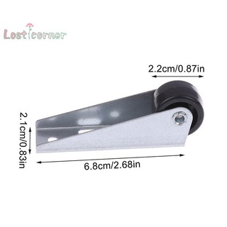 [Lostcorner] Nội thất im lặng Con lăn cửa hướng gắn bên hỗ trợ bánh xe di chuyển với ốc vít Ròng rọc thép không gỉ đa chức năng [Mới]