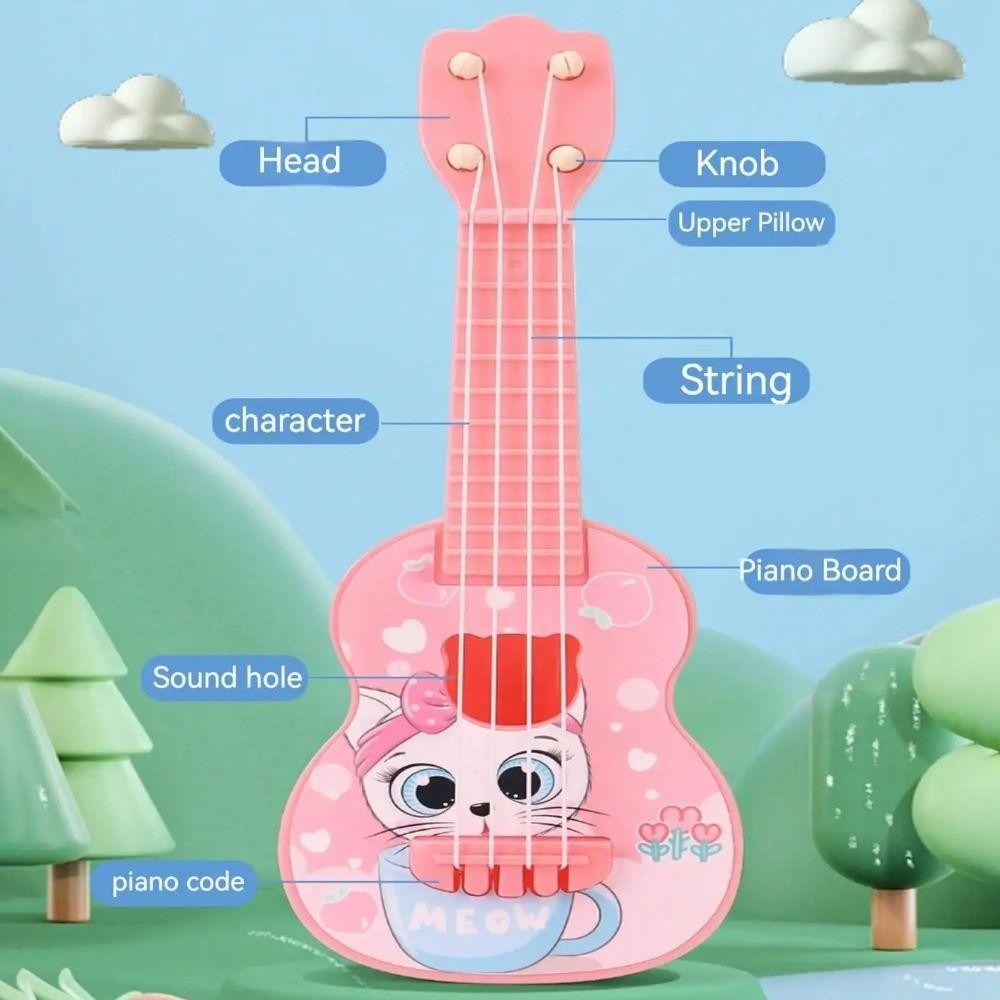 [Vận chuyển nhanh] Đàn Guitar trẻ mới biết đi NATURALHM, Đàn Ukulele Mini dành cho người mới bắt đầu, Quà tặng Nhạc cụ sáng tạo hoạt hình