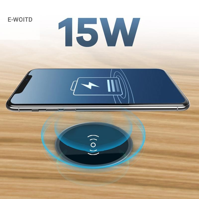 E-WOITD 15W Sạc Không Dây Nhanh Để Bàn Sạc Nhúng Điện Thoại Đa Năng Sạc Cảm Ứng Cho Huawei Oppo HNVN
