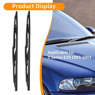 Xe 26 inch + 22 inch Lưỡi gạt nước Combo Cao su silicon Không xương Kính chắn gió kính chắn gió cho 5 Series E39 95-03