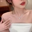 Vòng cổ ngọc trai giác quan tiên tiến thời trang dành cho nữ Cô gái Mặt dây chuyền ngọc trai đơn giản Chuỗi xương đòn Phụ kiện trang sức dự tiệc Quà tặng Mới
