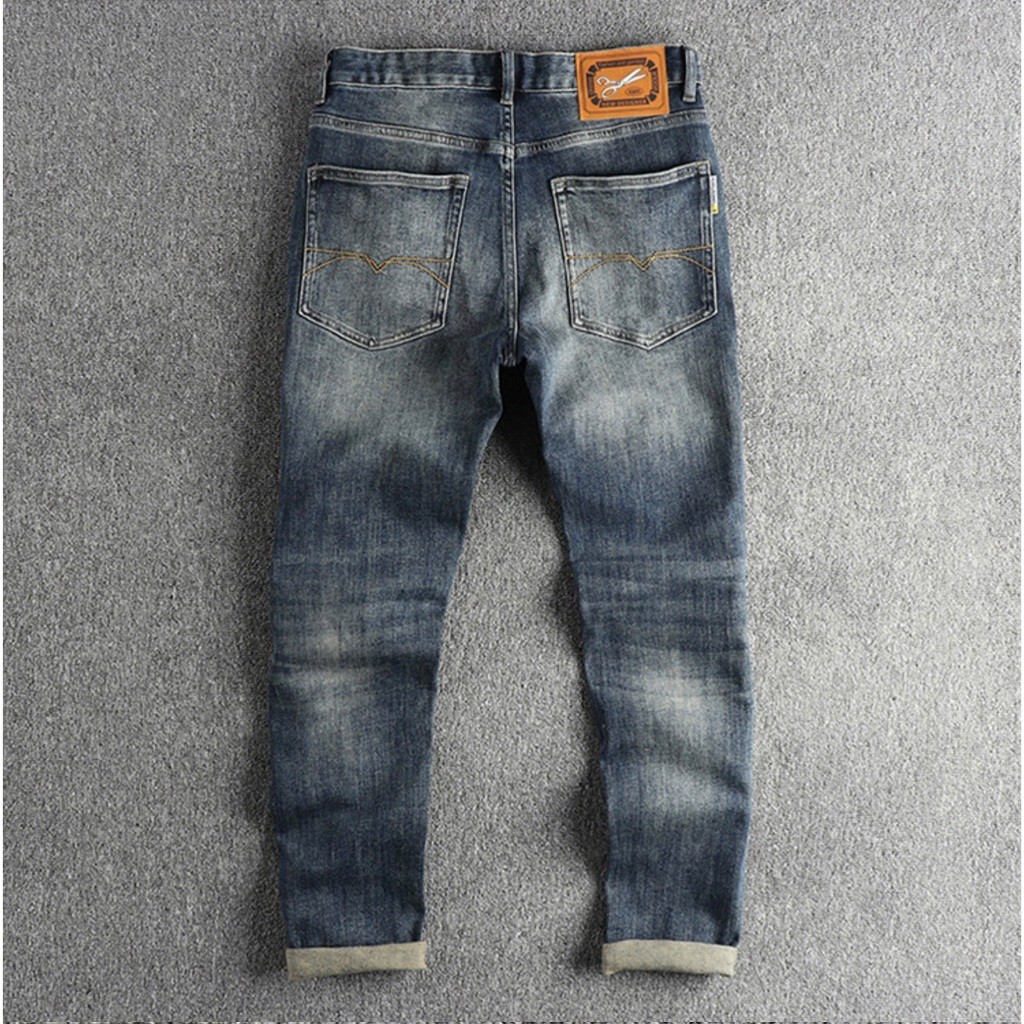 Quần jean bụi phong cách Retro_Biker