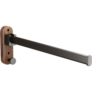 MandyHome Walnut Bathroom Folding Towel Bar Perforation-Free Bathroom Balcony Wall Hanging Drying Rod Folding Clothes Rack Bar