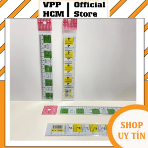 Thước nhựa cứng có bảng cửu chương 16cm WinQ T-16 kèm công thức toán học