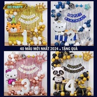 Set Bóng Trang Trí Sinh Nhật Tuổi Mèo,tuổi Mão, thôi nôi, 12 con giáp cho bé gái - bé trai  SNTE - RÈM Cao su