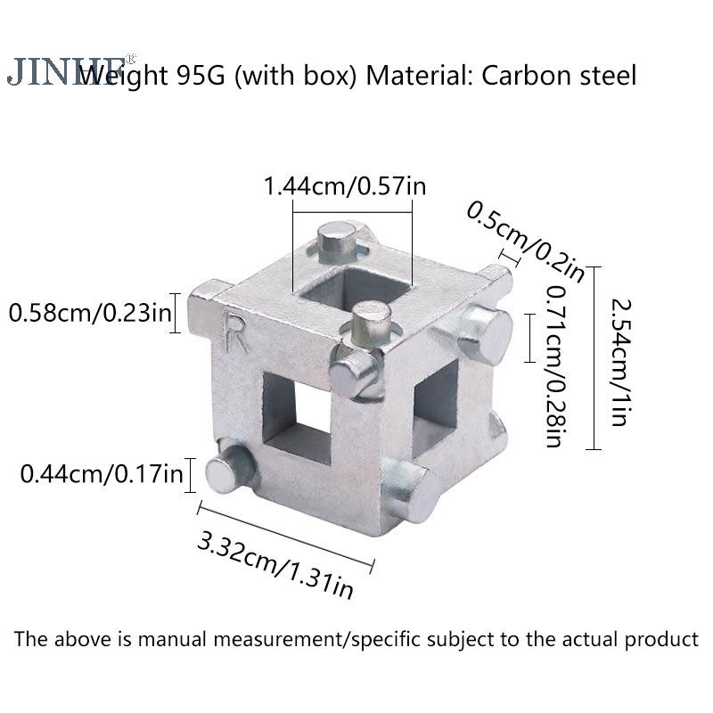 Jinhf Đa Năng Xe Phanh Đĩa Pistons Giải Quyết Cho Xe Ô Tô Phanh Đĩa Phía Sau Van Caliper Điều Chỉnh Má Phanh Dụng Cụ Thay Thế HOT