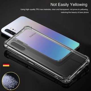 Túi Khí Mềm Ốp lưng Samsung Galaxy Note10 Note 10 Plus Lite 10Plus 10Lite Pro 5G Funda Silicon Trong Suốt Ban Đầu Ốp Lưng