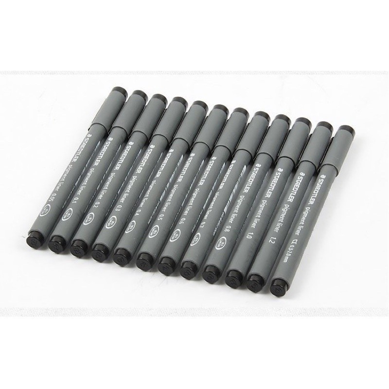 Bút lông kim dạ kim đi nét kỹ thuật Staedtler Đức mực ĐEN.