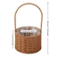 Giỏ hoa cô dâu IFASIN, Giỏ cắm hoa dệt bằng tay Willow Mây, Hộp đựng dã ngoại có tay cầm Giỏ dệt dã ngoại Cô gái hoa