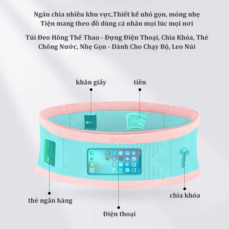 Túi Thắt Lưng Thể Thao Thể Dục Ngoài Trời Chạy,Túi Đeo Hông Thể Thao,Túi đeo hông chạy bộ đựng