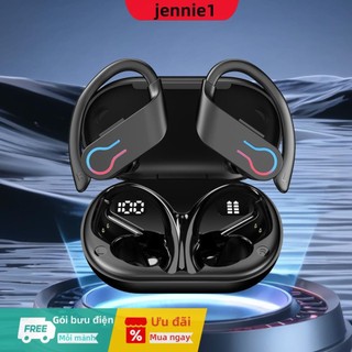 Tai nghe BT 5.3 Tai nghe chống nước Tai nghe nhét tai để chạy bộ thể thao Phòng tập thể dục O [jennie1.vn]