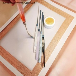 [savemoneyeveryday] 1 Cái Acrylic Tay Cầm Móng Tay Nghệ Thuật Khuấy Thanh Trộn Thìa Dạng Lỏng Nền Màu Gel Trộn Dính Dụng Cụ Trang Điểm [vn]