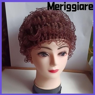 MERIGGIARE Mũ Turban Nữ, Sợi Acrylic Quấn Ren Mũ Bonnet, Lưới Thoáng Khí Chemo Mũ