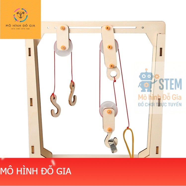 Mô hình STEM hệ thống ròng rọc thí nghiệm vật lý | Shopee Việt Nam
