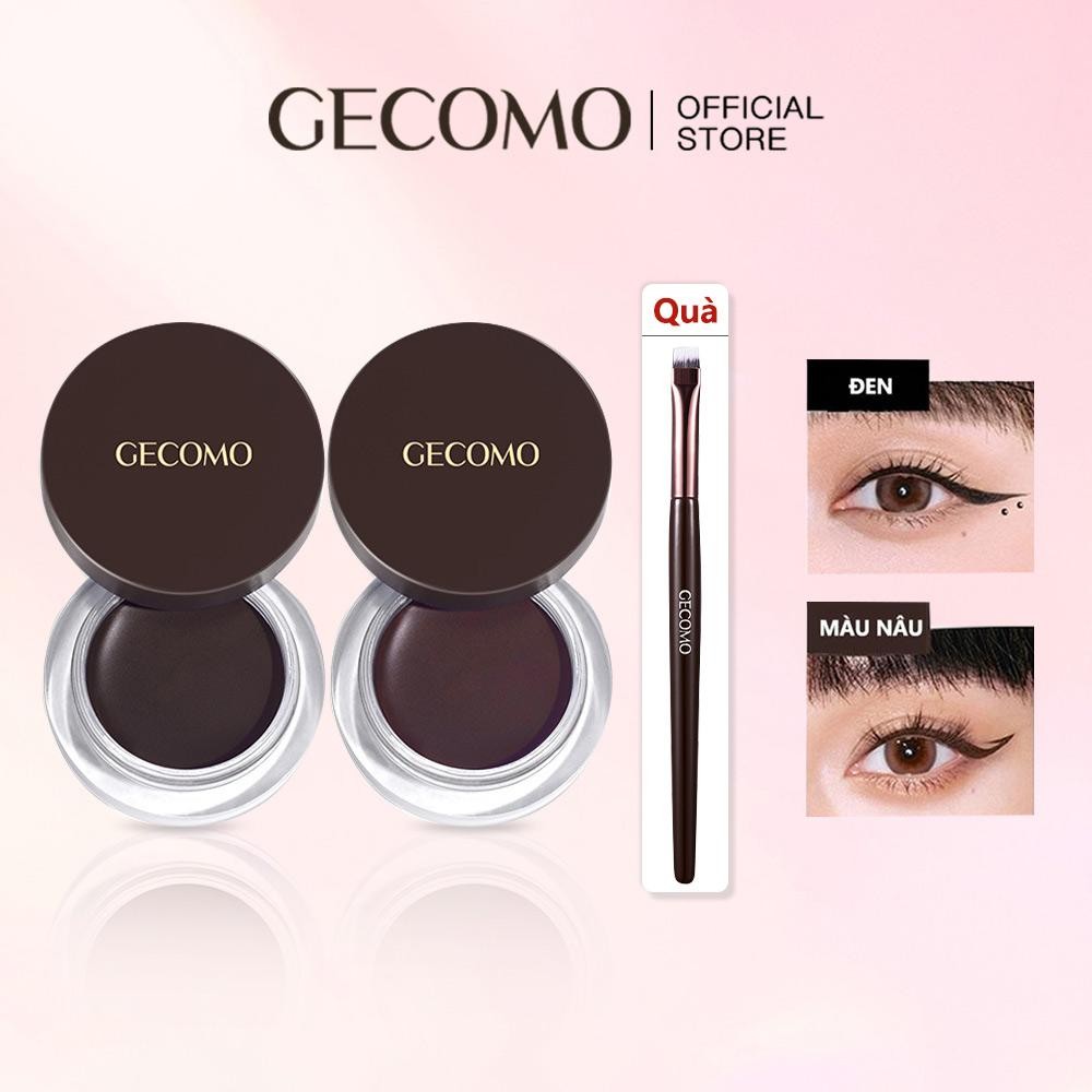 Ảnh Gecomo Bút Kẻ Mắt Dạng gel Màu Lì Nhanh Khô Chống Thấm Nước Lâu Trôi 1