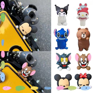 Xe Điện Trang Trí Bảng Điều Khiển Biển Số Trang Trí Xe Máy Xe Điện Xe Sanrio Búp Bê Miếng Dán Sửa Đổi Phụ Kiện