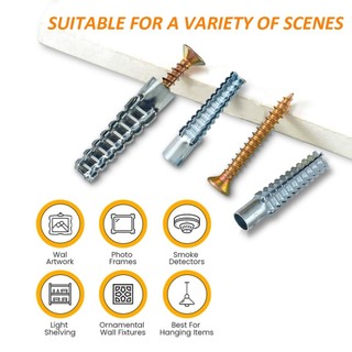 10 cái M6 Neo tường rỗng bằng thép hình cây có vít Bộ sửa chữa lỗ bản lề rời cho tường bê tông Bu lông mở rộng kim loại cho vách thạch cao chống trượt an toàn chắc chắn phù hợp dùng trong gia đình xưởng sửa chữa và mang theo tiện lợi
