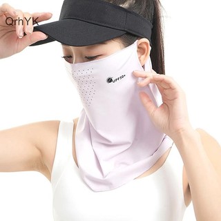 Nhà Máy Thời Trang 1 Khăn Mặt Bảo Vệ Tia UV Mùa Hè Khăn Mặt Màu Trơn Cho Nữ Golf Ice Silk Mask Face Cover Cổ Bọc Bao QrhYK