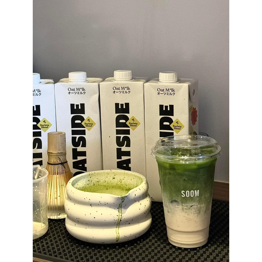 Combo 2 Hộp Oatside Barista Blend 1L + Bột Matcha Ami (Nhật) 100g