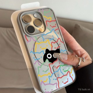 Ốp lưng trong suốt chống sốc phong cách Hàn Quốc hình mèo cho iPhone 14 Pro 13 12 Pro Max 11 16 15 Pro Max 14 13 Pro 12 Pro 11 Pro 16 Pro 15 14 Plus 13 Pro Max 12 11 Pro Max, chống bụi, chống nước, chống va đập