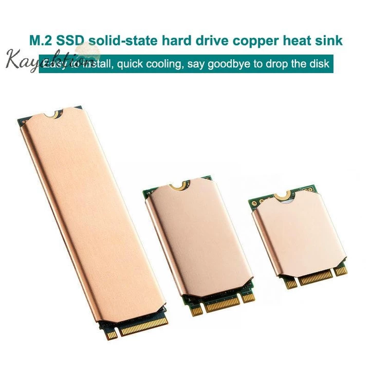 Kayaktion 1 Bộ M.2 NVME 2280 2242 2230 SSD Tản Nhiệt Tản Nhiệt Thân Chắc Chắn Ổ Làm Mát Cho Laptop PC M2 2280 NGFF PCI-E SSD Đẹp