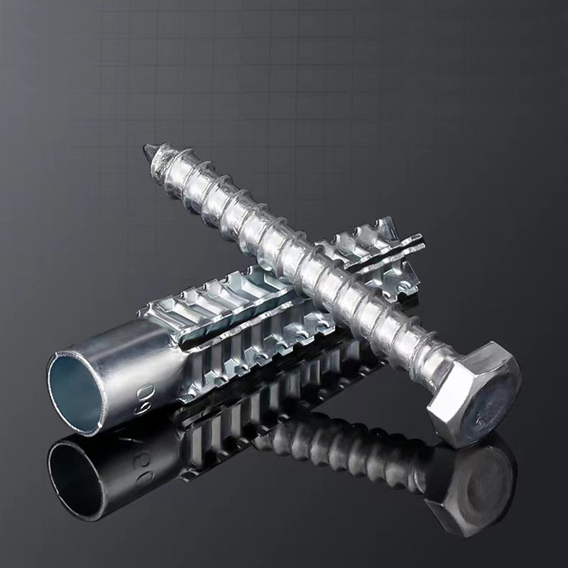 Neo tường bằng thép có răng cưa Ống mở rộng kim loại Ống khoan vít tự khai thác cho chốt tường bê tông Bu lông neo