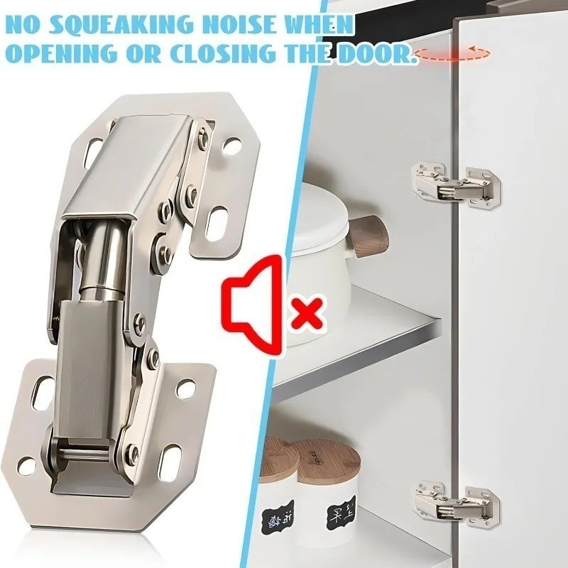 1 / 3 / 5 Bộ Bản Lề Tủ Inox / Bản Lề 90 Độ Có Ốc Vít / Bộ Dụng Cụ Phần Cứng Nội Thất Che Khuyết Điểm